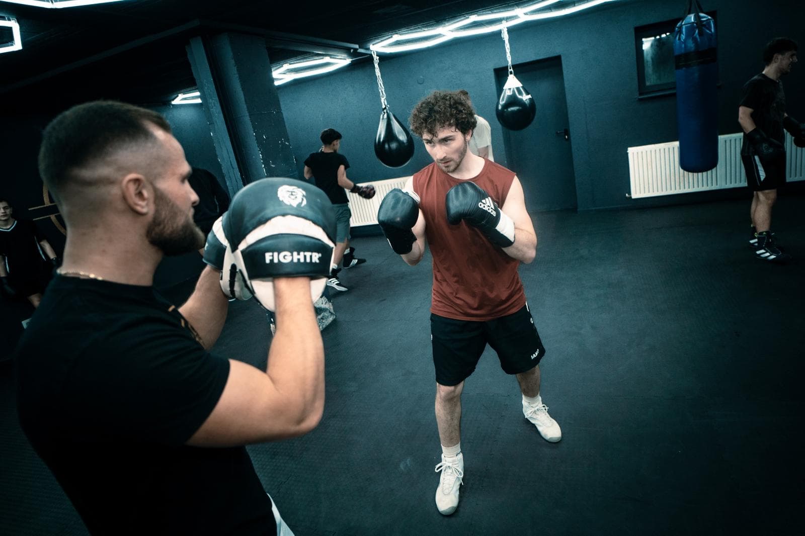Gruppentraining Padwork bei KK Boxing